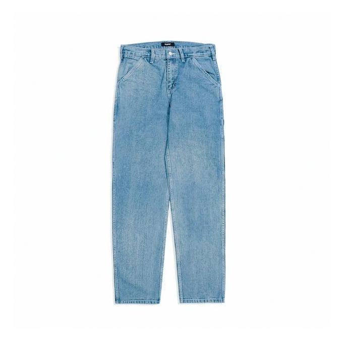 Vearst Painter Pants Shaman Light Blue White Yarn  Celana Jeans Pria Panjang