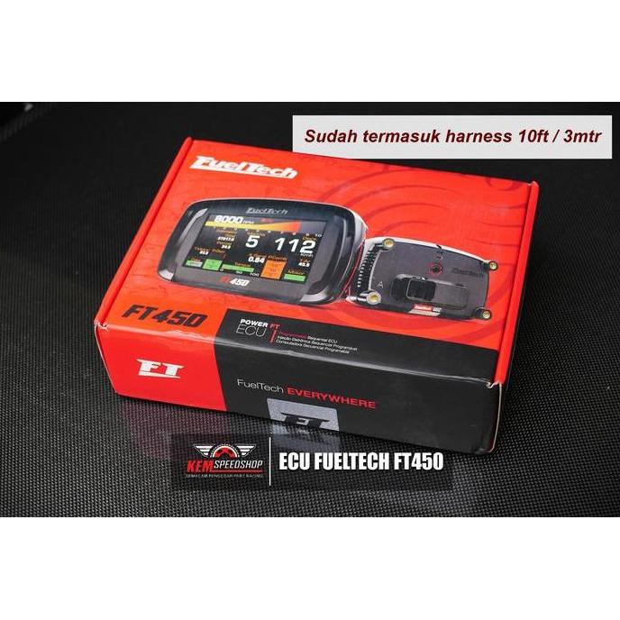 FUELTECH FT450 STAND ALONE ECU WITH DISPLAY - INCLUDE HARNESS 3M ORIGINAL DAN TERPERCAYA