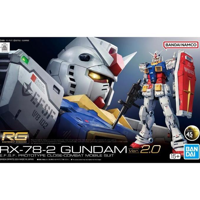 Bandai Gundam Real Grade RG 1/144 RX-78-2 Ver. 2.0 - RG RX-78-2