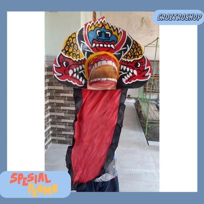 [Drs] Barongan Devil Anak Telon Dewasa Murah Kediri Sd Smp Full Set Kemul Barongan Biru Ukuran 21 Te