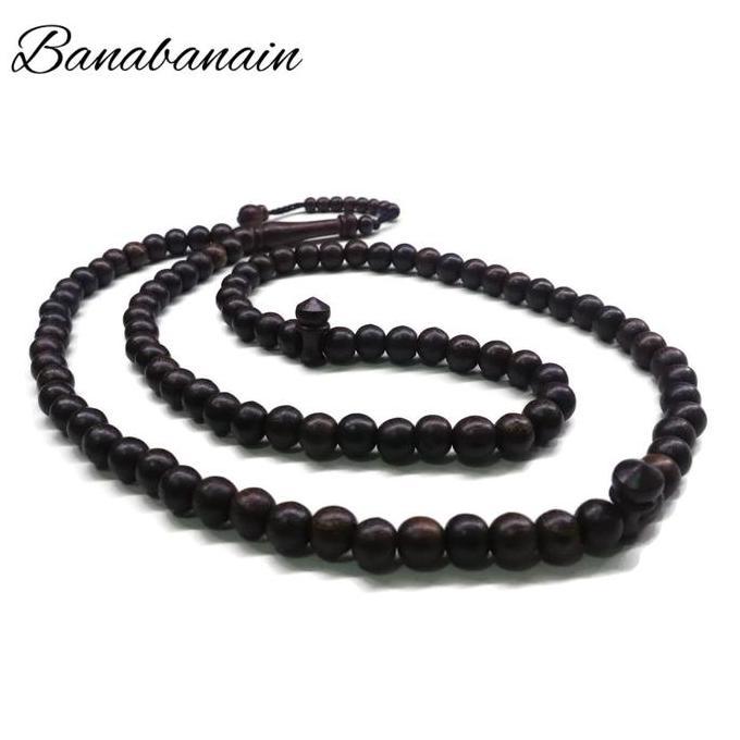 Promo Tasbih Kayu Galih Asem Asli Natural Tasbih Kayu Digital lewat Kado COD