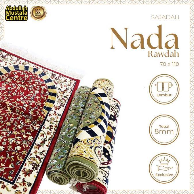 Promo Sajadah Imam Masjid Tebal dan Nyaman Tebal 8mm Ukuran 70x110 cm Nada Rawdah Madinah Original +