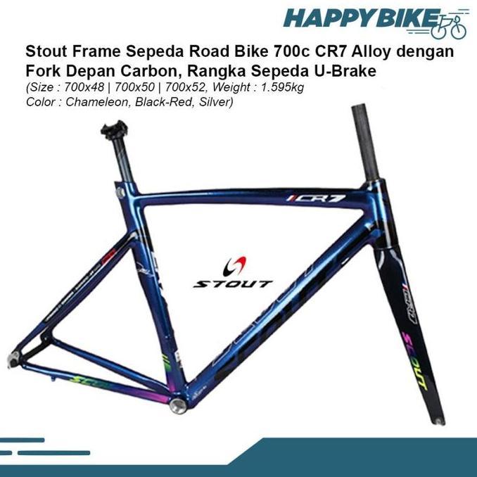 Scout Frame Sepeda Balap Road Bike Cr7 Alloy Fork Carbon 700C U Brike Kualitas Terbaik Harga Termura