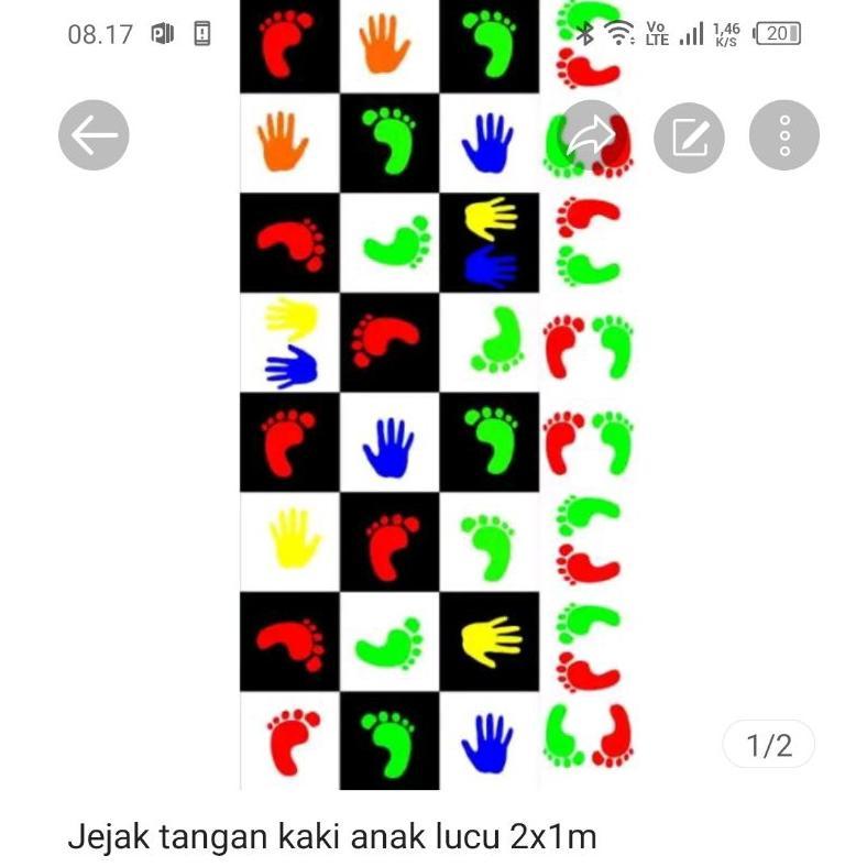 VIRAL Mainan jejak tangan kaki anak