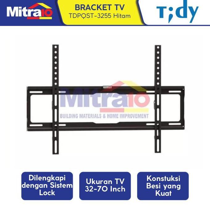 Tidy Bracket TV TDPQST-3255 32-70 Inch Hitam