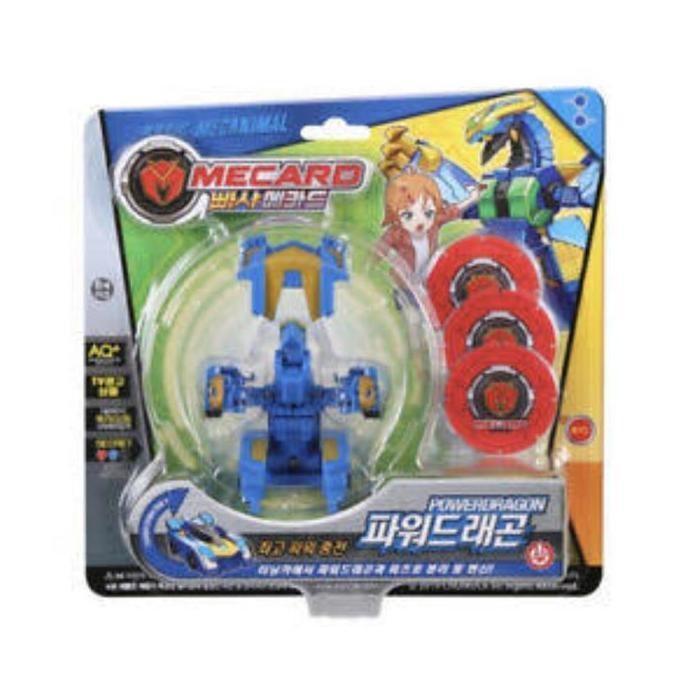 MECARD BBASHA 002 BASIC MECANIMAL POWER DRAGON ORI MAINAN ROBOT MOBIL