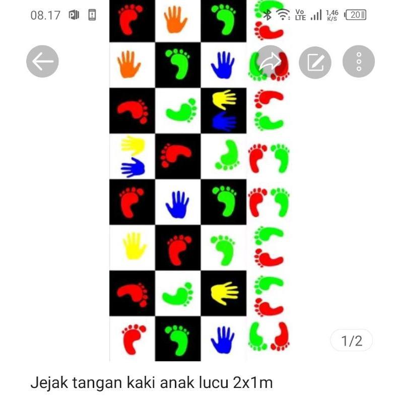 NEWVIRAL Mainan jejak tangan kaki anak