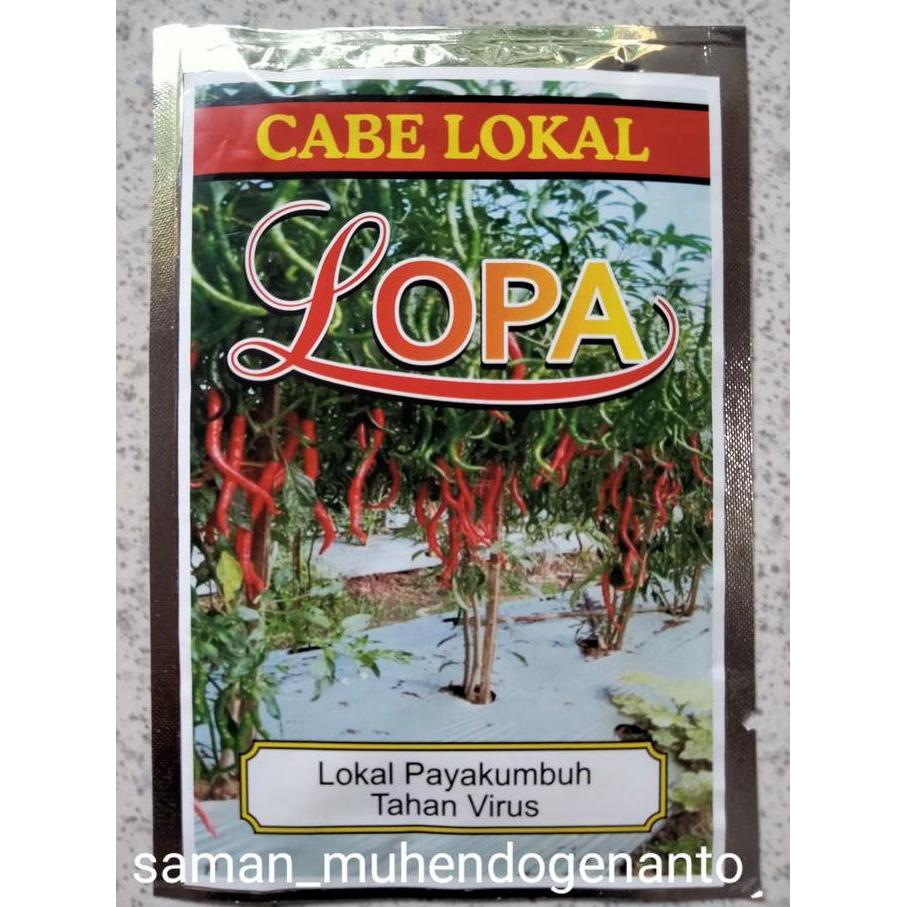 Terlaris Benih Cabe Merah Keriting Lopa 10Gr Toleran Virus - Bibit Cabai Lopa - Cmk Akar Lotanbar Lw
