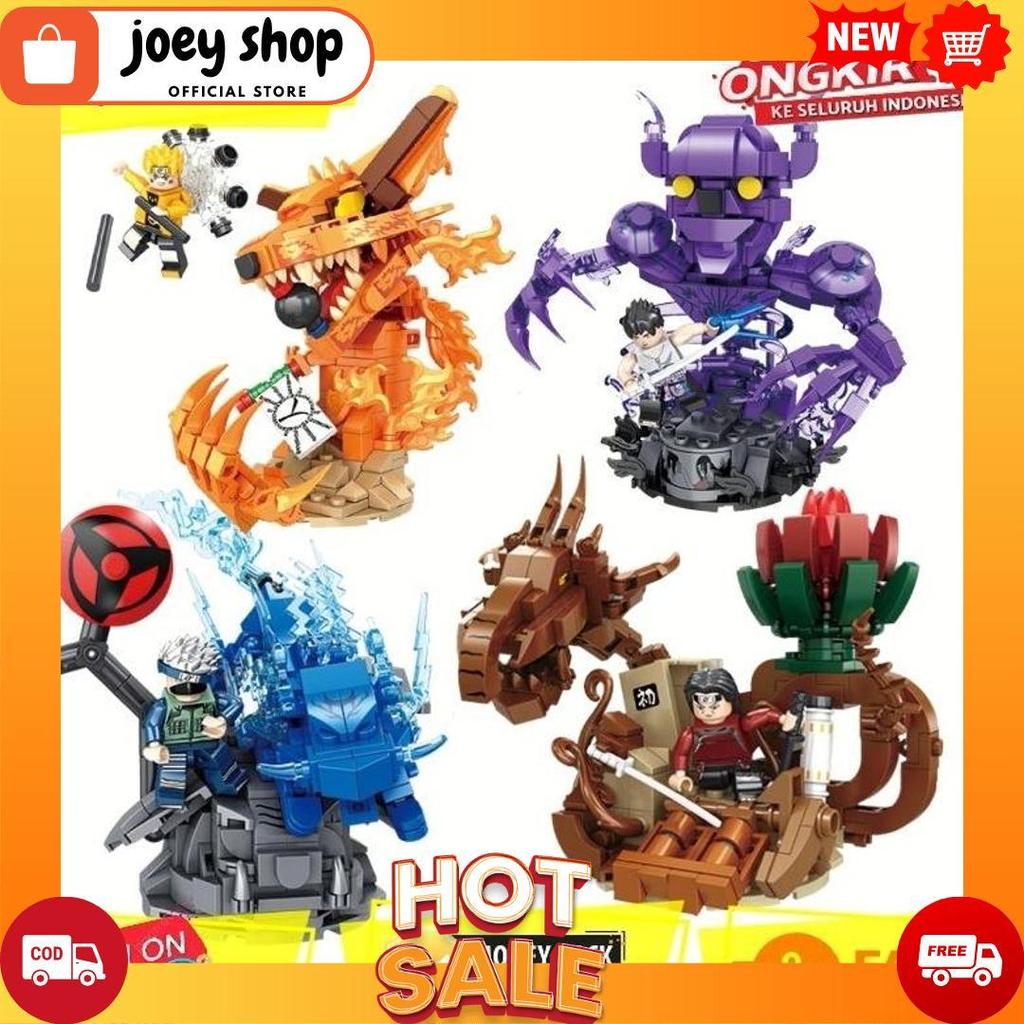 Mainan Balok Susun Figure Anime Japan Naruto Kyubi Sasuke Kakashi Itachi Cod [A4]