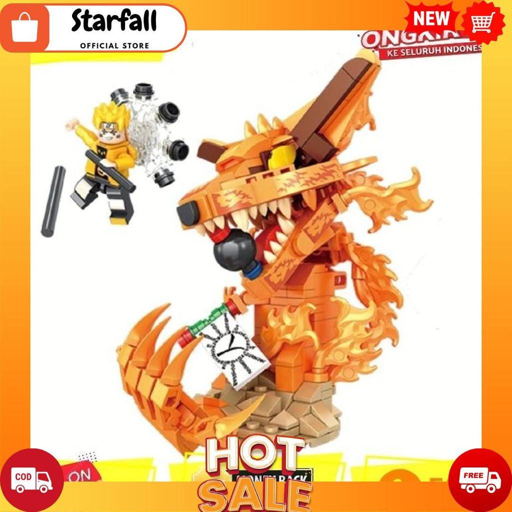 Mainan Anak Brick Figure Naruto Kyubi Kurama Besar Bricks Naruto Shippuden Akatsuki Sasuke Kakashi I