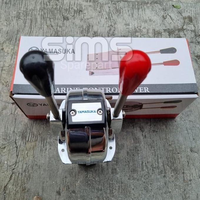 HANDLE KEMUDI GAS MESIN KAPAL HANDLE REMOTE CONTROL 2 HANDLE YAMASUKA ORIGINAL DAN TERPERCAYA