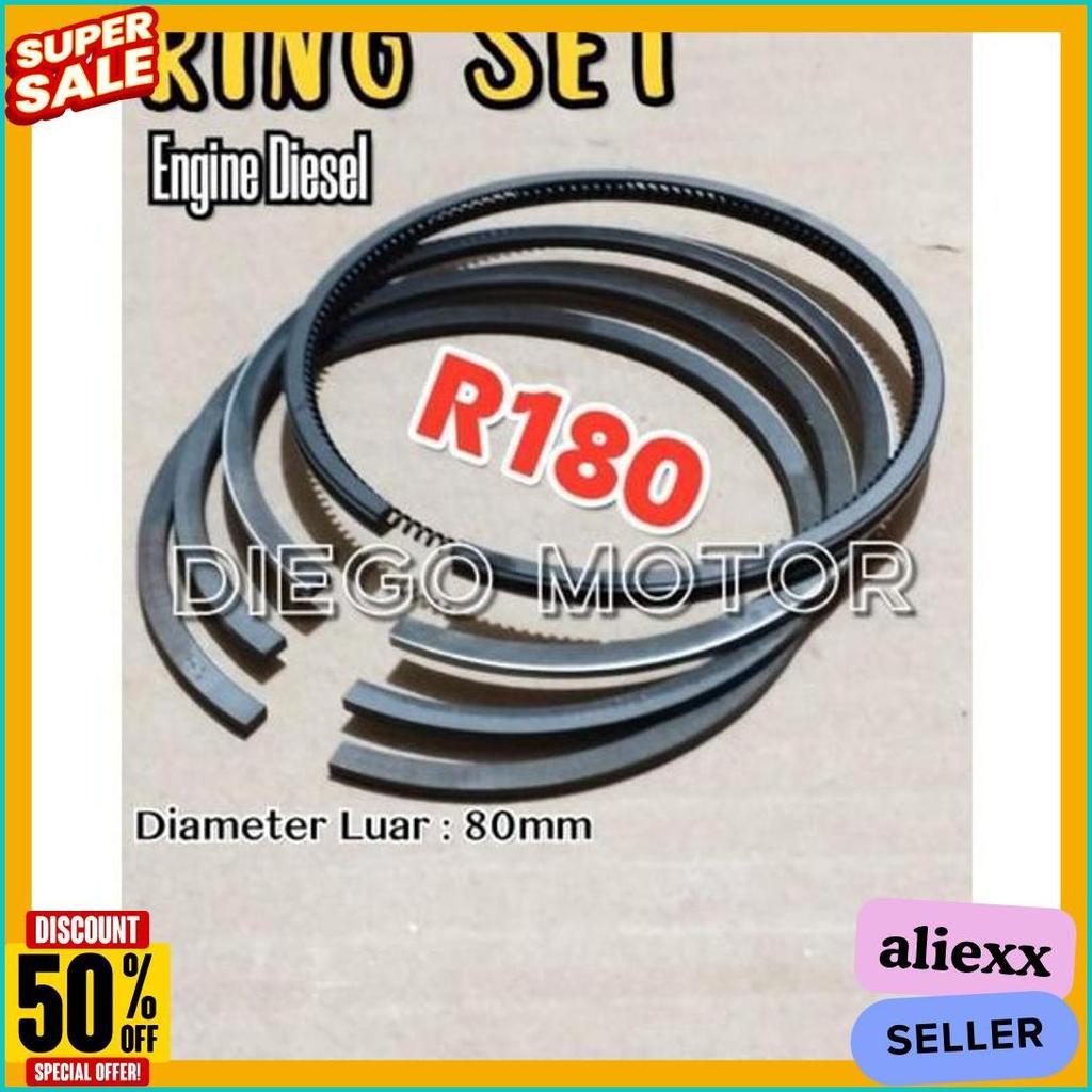 Lagi Diskon Nih R180 Ring Piston Seher Mesin Diesel Dongfeng Shark Tian Li Jiangdong 8Hp Rs0