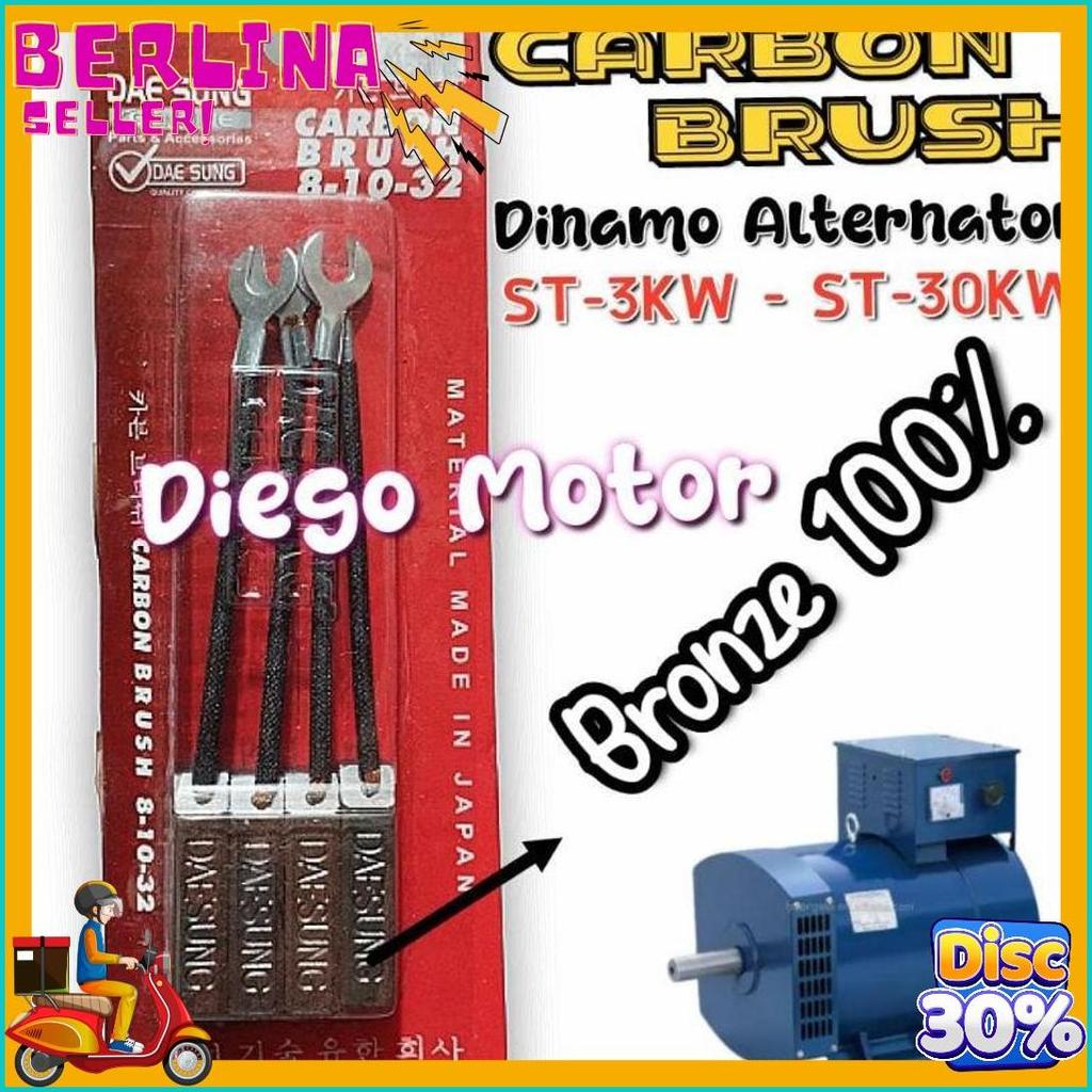 Diskon Up To 70% St 3Kw St 5Kw Carbon Brush Daesung 100% Bronze Kul Arang Arang Dinamo Genset Altern
