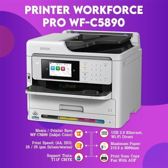 Epson Printer Workforce Pro Wfc5790 Wf-C5790 Wf C5890 Duplex Wireless Original Dan Terpercaya
