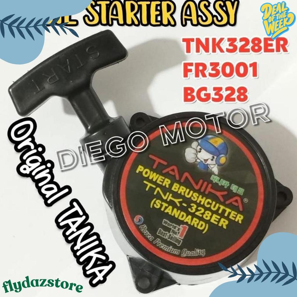 Cod Bg328 Recoil Starter Tarikan Engkol Mesin Potong Rumput 2Tak Tnk328Er Tanika Original Rs0