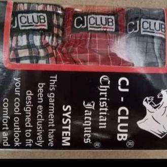 Promo Boxer katun cj club isi 3 pis m.l.xl.xxl.xxxl COD