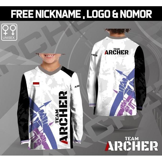 Viral Baju anak kaos olahraga panah jersey panahan terbaru lengan panjangteamcustom