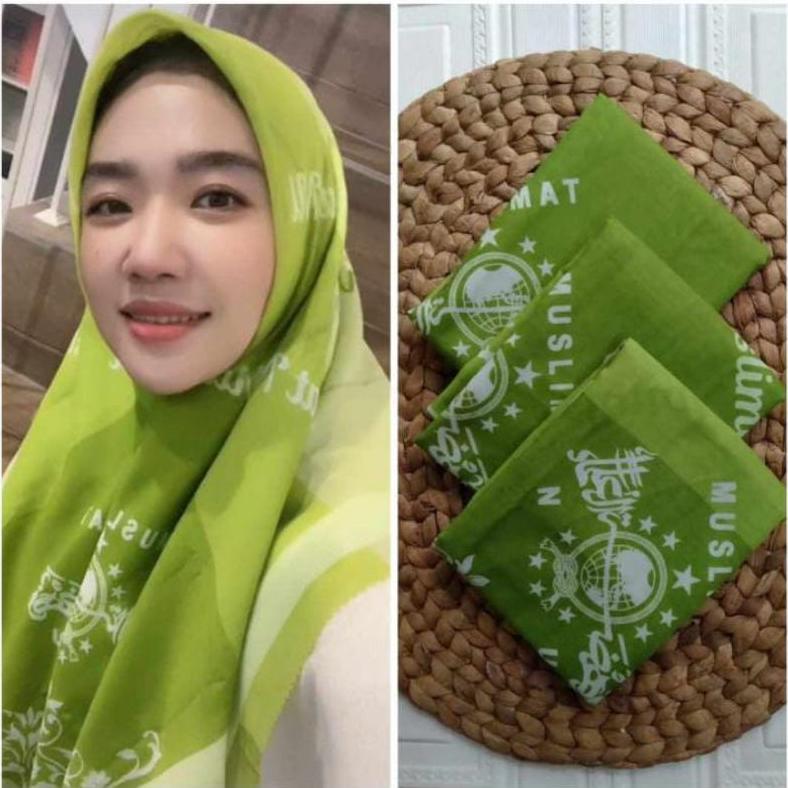 JILBAB MUSLIMAT NU HIJAB SEGI EMPAT KRUDUNG NAHDLATUL ULAMA  FATAYAT IPPNU ANSOR BANSER