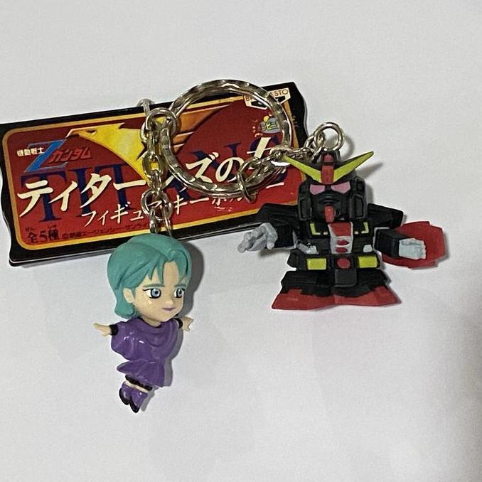 Gantungan kunci Banpresto Psycho Gundam + Pilot Four Murasame Ben