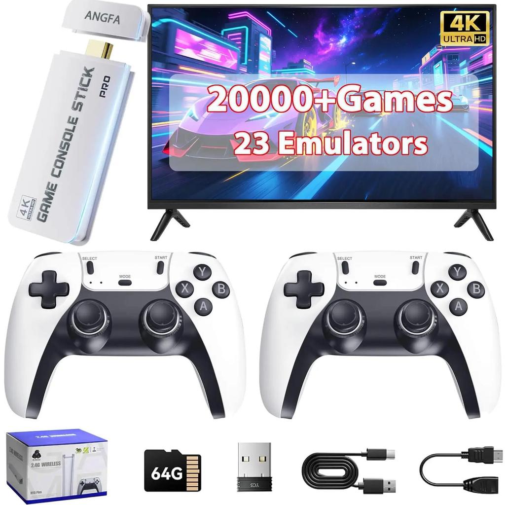 M15 Retro Game  4K Output And Wireless Controller Plug And Play Video Game Console With 20000+ Games