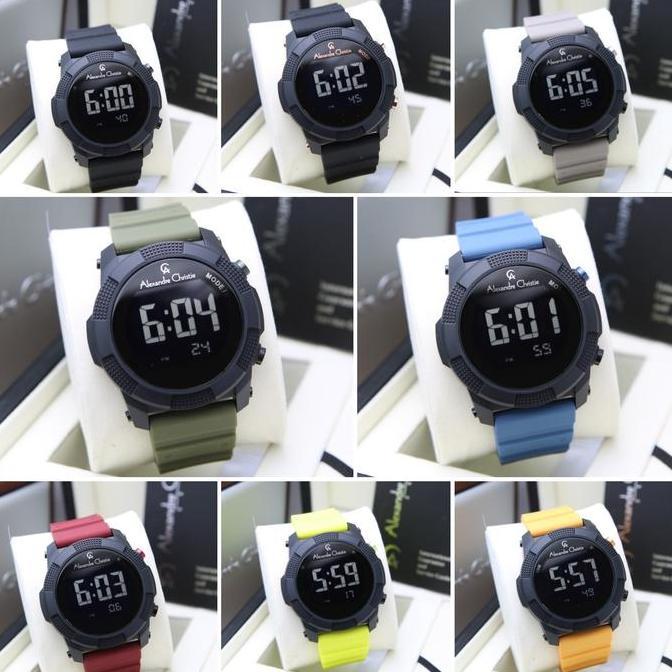 Promo [ ORIGINAL ] Jam Tangan Pria Alexandre Christie 9367 AC 9367 MH Rubber COD