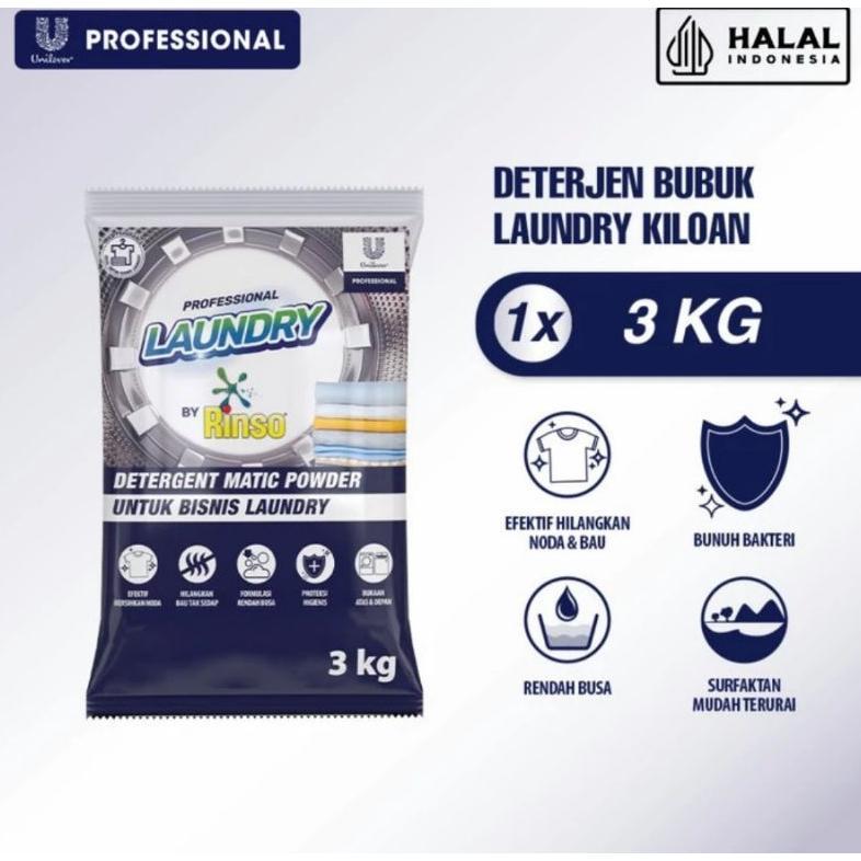 RINSO BUBUK PROFESIONAL 3Kg