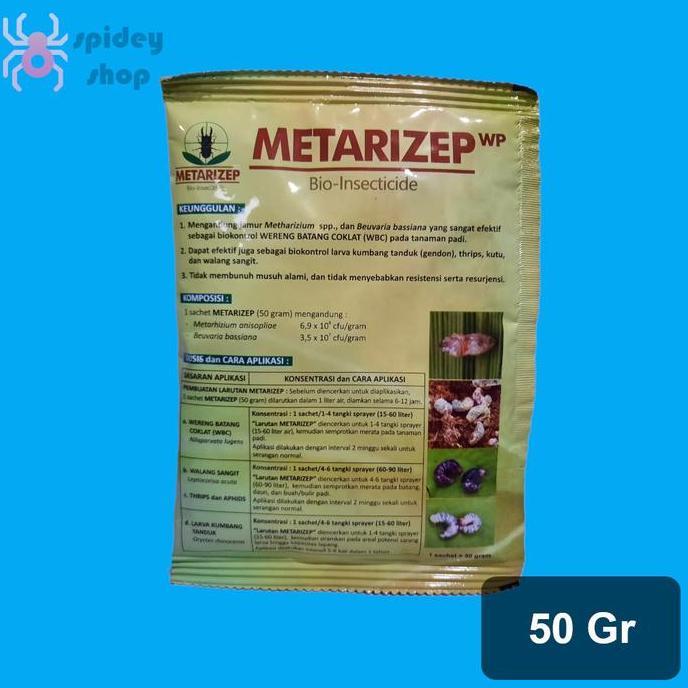 Metarizep 50 Gram Obat Hama Uret Tanah dan Ulat Tanah