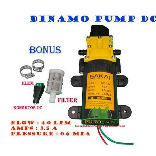 Pompa dc sakai 12v dinamo sprayer elektrik