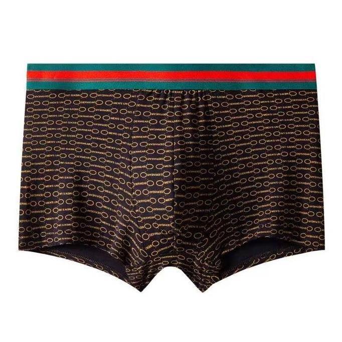 DV51 - (4PCSl-4xl Terbaru Boxer Pria Motif Mewah, Celana Dalam Laki Laki Bahan Katun Dewasa Pendek