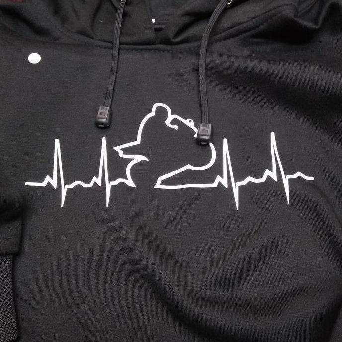 DV360 - Jaket Hoodie Jumper Motor Biker Heartbeat