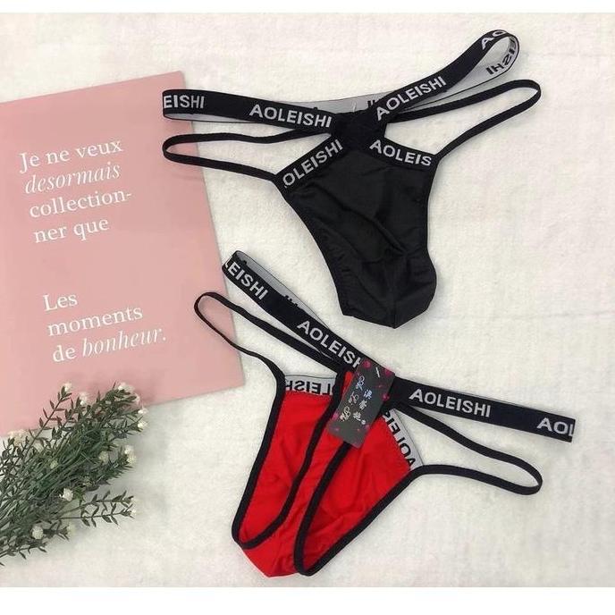 DR212 - Celana Dalam Pria T-Back thongs Pria Seksi lembut bernapas Y0600