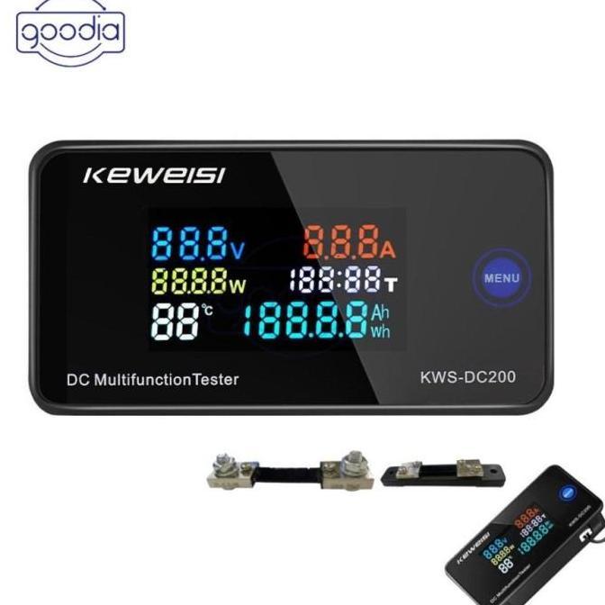 KWS-DC200 10A DC Wattmeter KWH Ampere Watt meter Keweisi