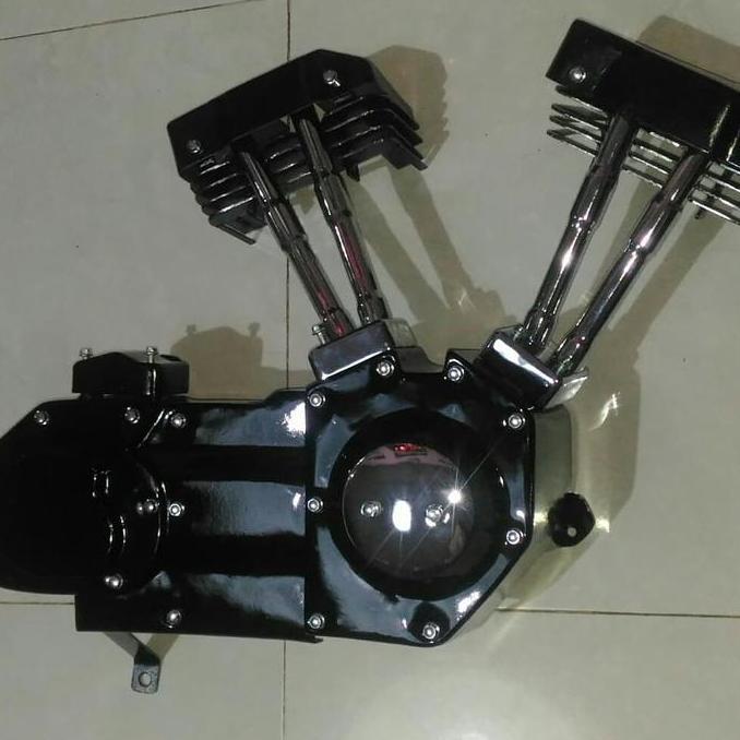 Cover Mesin Kanan Ruby 250 Cc, Kombinasi Chrome Dan Cat Kualitas Terbaik Harga Termurah