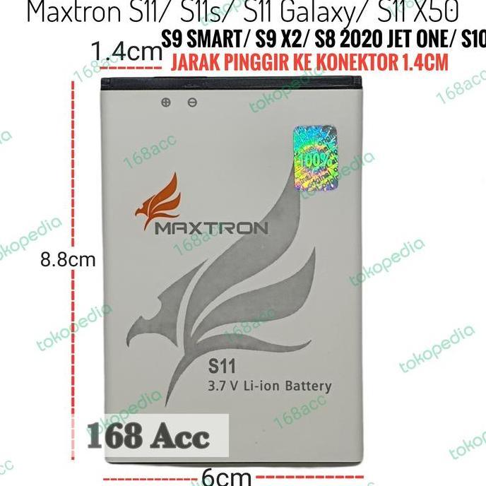Baterai Batre Maxtron S8 2020 Jet One / S9 Smart / S9 X2 / S10 / S11 Galaxy Original Batrai Battery