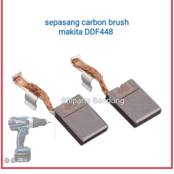 yang dicari] carbon brush DDF448 Makita bor cordles cas 18V DDF 448 spul arang sepasang
