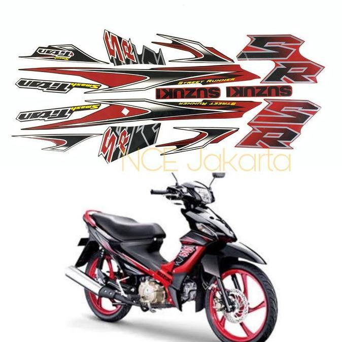 STIKER STRIPING SMASH TITAN MERAH
