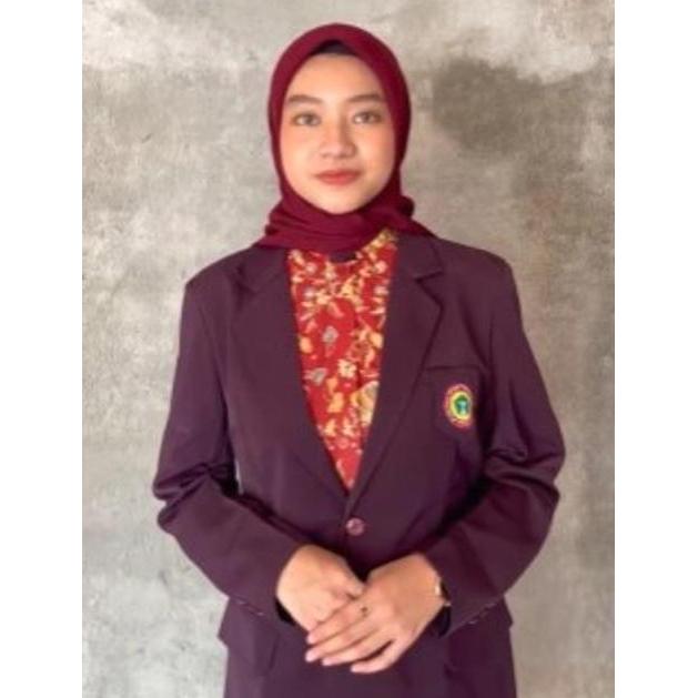 Jas PPNI Wanita/ Jas Perawat Wanita/ Jas Marron Logo