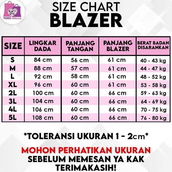 Jas Blazer Wanita Jas Kerja Kantor Cewe Polos Dewasa Anak Jaket Blezer Cewek Pakaian Formal Kantoran