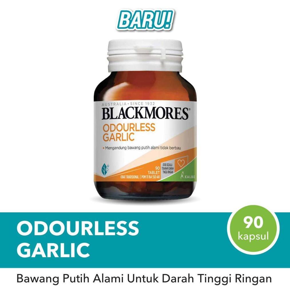 Blackmores Odourless Garlic (90) - Ringankan Gejala Darah Tinggi Original