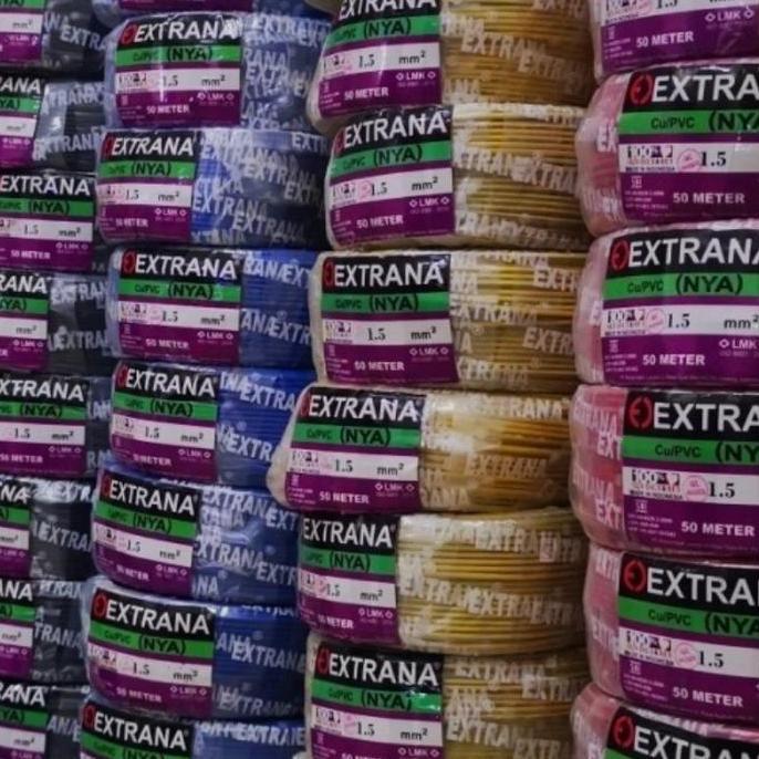 Kabel Instalasi Extrana NYA 1.5mm 1.5 mm | Kabel Extrana NYA 1,5 mm