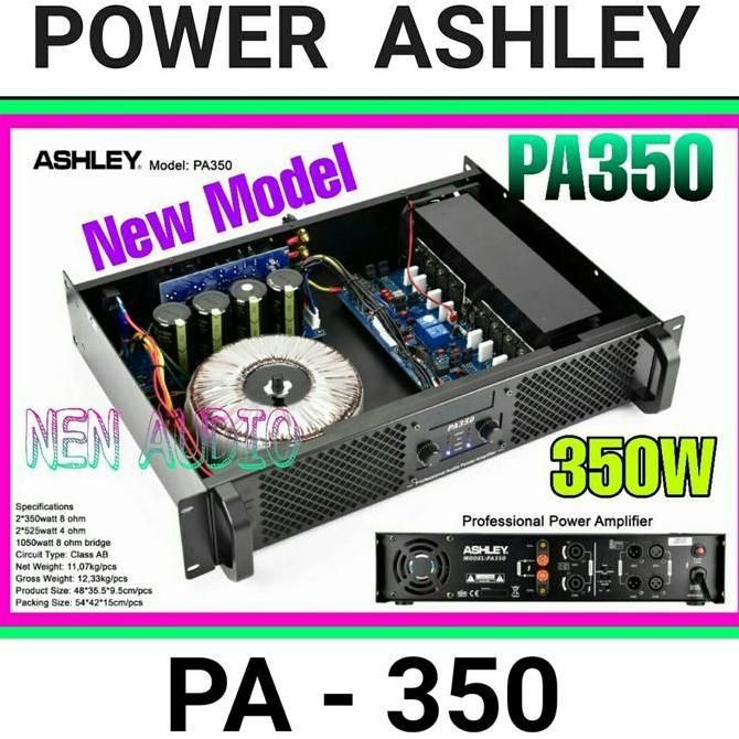 TERBARU - Power Ampli Ashley PA350 Original 2x 350W Ashley 2 chanel