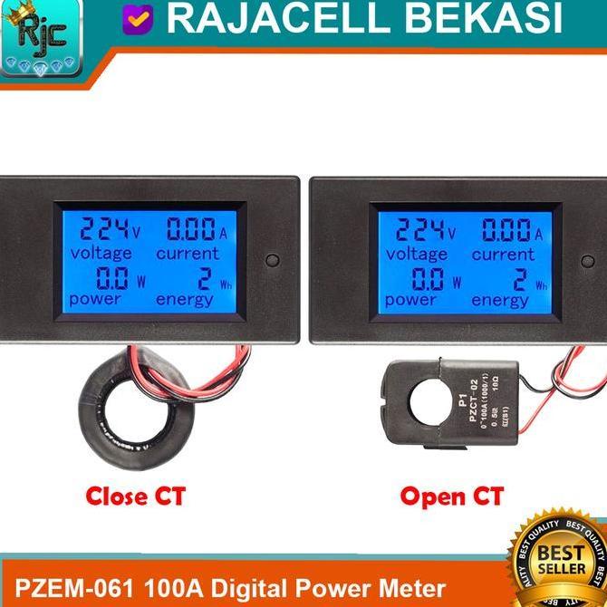 PZEM-061 220V 100A Digital Display Voltmeter Ampere KWh Power meter