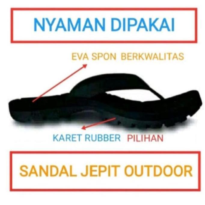 DR229 }} Sandal Gunung Pria Alaska CANO Karet Kasual Jepit priamurah sandal brand lokal