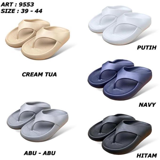 DF371 >> Sandal Jepit Karet Pria Sandal Jepit Eva Sandal Jepit Karet Size 39-44