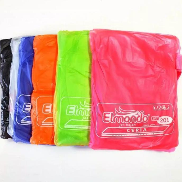 Jas Hujan Karet Elmondo Ponco Lengan Ceria 201 Tebal