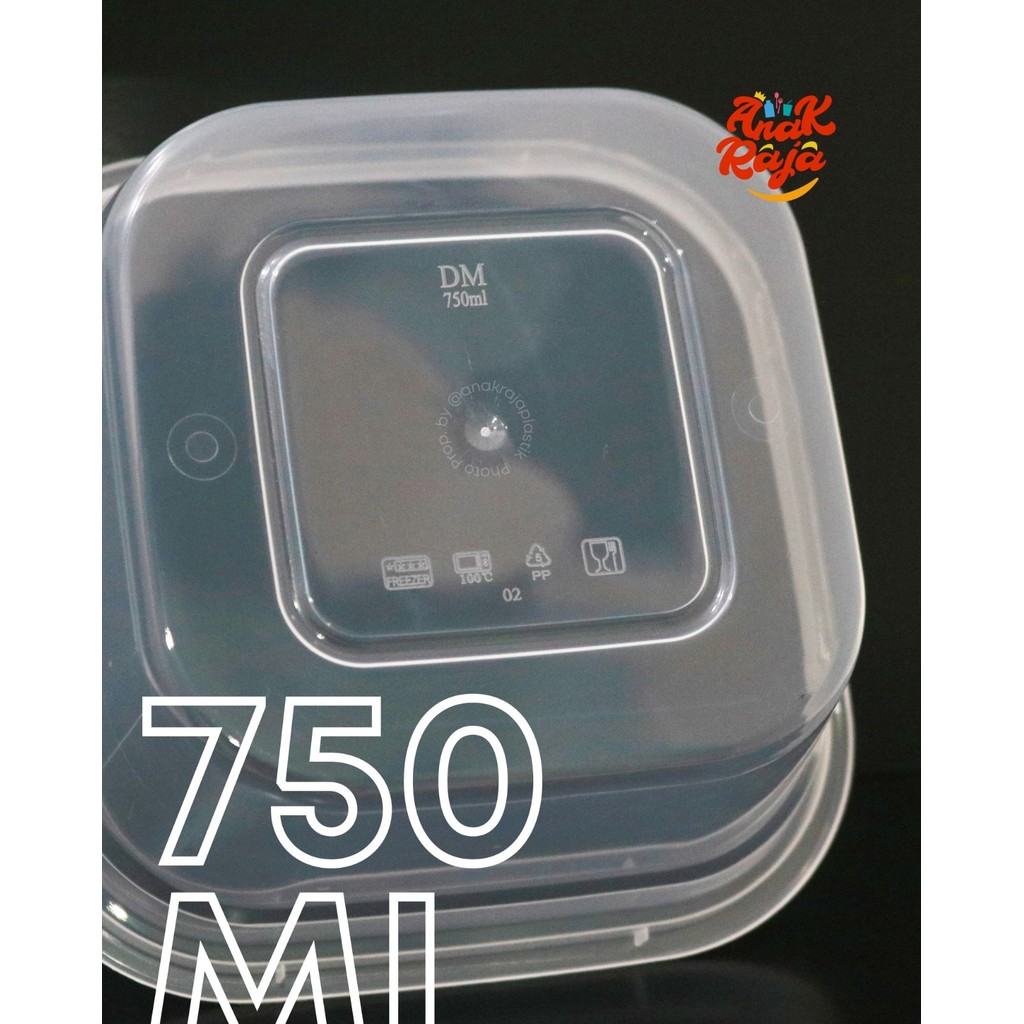 Thinwall Square 750ml DM 25pcs Thinwall Persegi Thinwall Kotak