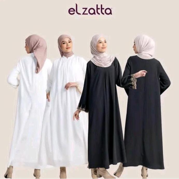 Terbaru {New Arrival} Gamis Abaya Mecca Polos Terbaru Elzatta Abaya Mecca Lengan Lace Dress Syari Me