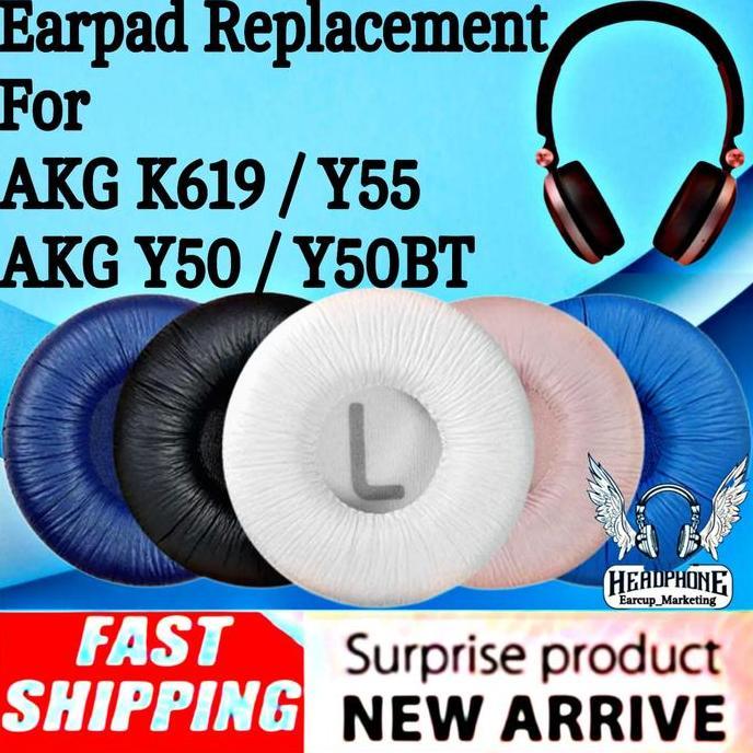 DF66 >> Earpad Busa Headphone AKG Y50BT Y55 Y50 BT K619 K 619 Ear Pads Foam