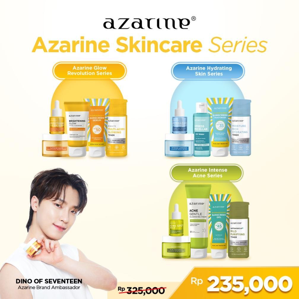 Azarine Skincare Series [5 PCS] Paket Lengkap Skincare BEST SELLER Mencerahkan Mengatasi Jerawat Dan