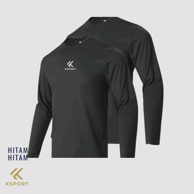 paket 2 pcs manset baselaye olahraga lengan panjang LEHER PENDEK/manset futsal/manset lari/manset pr